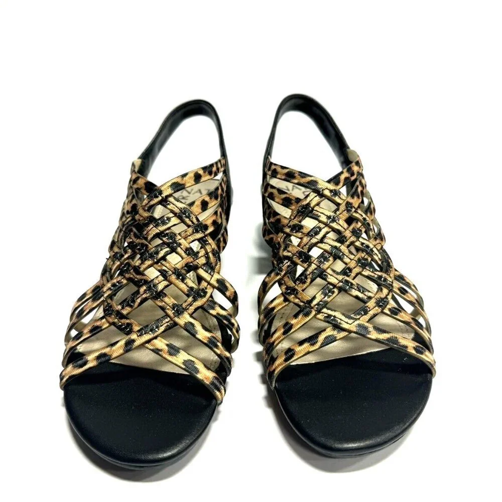 Naturalizer Womens Remix Slingback Sandal Leopard Print Size 6.5 M